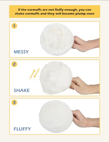 Surblue Unisex Winter Earmuffs Foldable Ear Warmers Fuzzy Cute Warm Ear Covers 6