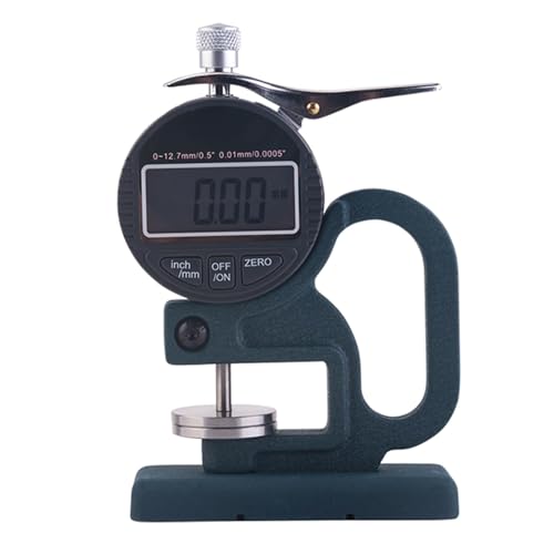 Medidor Digital de Espesor para Esponjas, Rango 0-12.7 mm, diámetro de sonda 30 mm, con pantalla grande