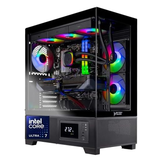 Skytech Gaming Azure 3 Plus Desktop PC, Intel Ultra 7 265K 3.9 GHz(5.4 GHz), NVIDIA RTX 5070 Ti 16GB, 2TB Gen4 NVMe SSD, 32GB DDR5 RAM 5200 RGB, 850W Gold ATX 3 PSU, 360mm ARGB AIO, Wi-Fi, Win 11