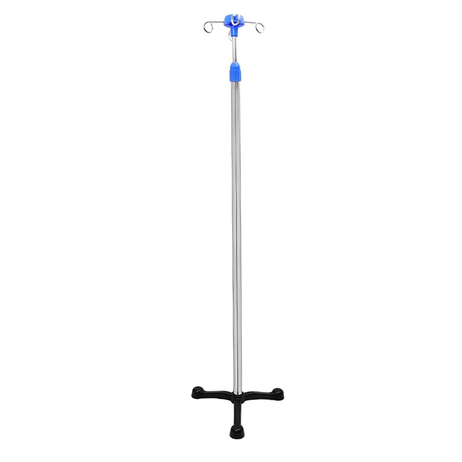 Aste portaflebo Supporti portaflebo Portatili con rotelle 2 Ganci 3 asta per flebo | Gambe regolabili in altezza con base in acciaio inox for la cura della casa