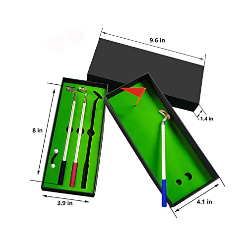 image for SANTA CASA Golf Pen Set & Mini Desktop Golf Putting Green Game - Gifts