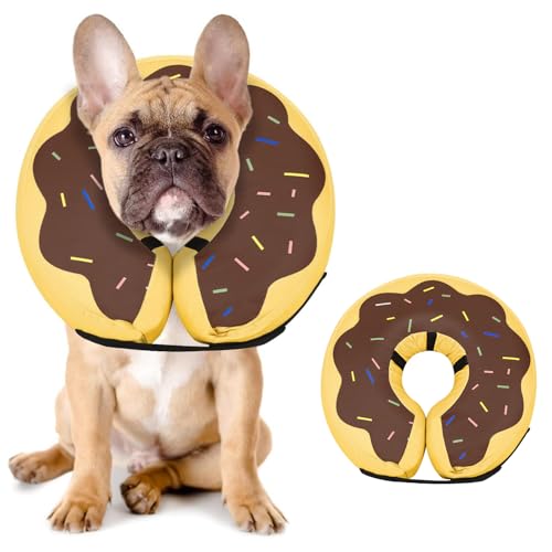Image of MIDOG Inflatable Dog Cone, Donut Recovery Collar After Surgery, Medium