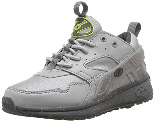 Heelys Boys' Force Tennis Shoe, Grey/Bright Yellow/Speckle, 13c M US Big Kid