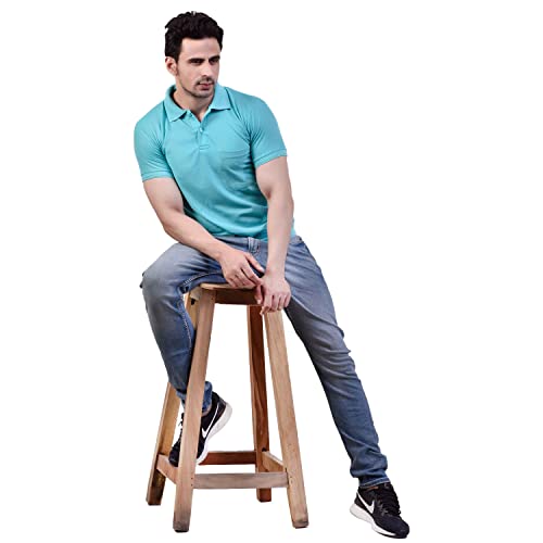 Image of SMAN Men's Polo T-Shirt Regular Fit Half Sleeve Multi Color Combo Pack of 2