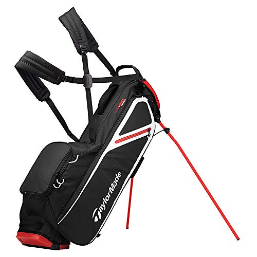 TaylorMade 2019 Flextech Lite Stand Golf Bag, Black/Blood Orange
