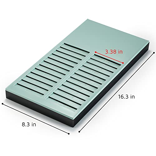 image for OFFNOVA Time Cards Rack with 24-Pocket, Wall Mounted Time Card Holder 