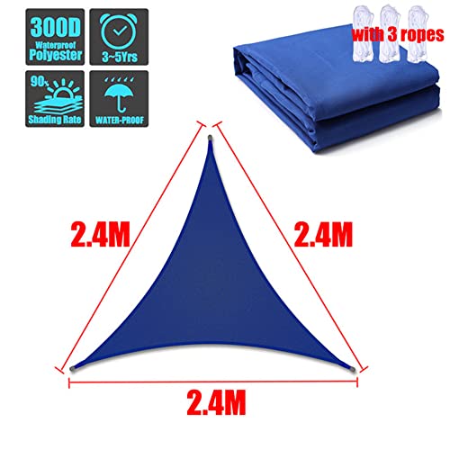 Voile d'ombrage triangulaire en polyester haute qualité traité PU