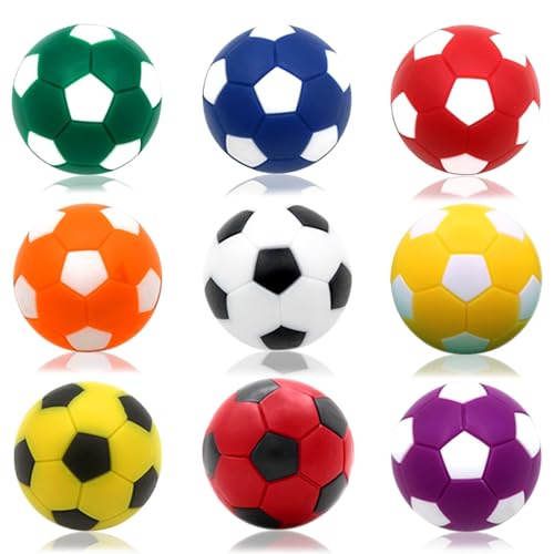 OuMuaMua 9pcs Foosball Table Balls 1.42 Inch Table Soccer Balls for Foosball Tabletop Game Accessory...