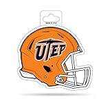 Rico Industries NCAA Texas-El Paso Miners - UTEP 4.75" x 5" Shape Cut Helmet Decal, One Size, White