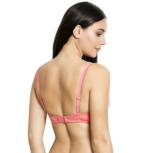 Image of Zivame Padded Wired 3 /4th Coverage T-Shirt Bra-Anthracite