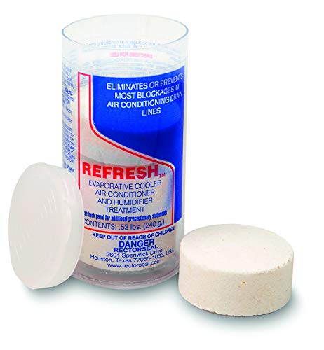 Rectorseal 68114 Refresh Evaporative Cooler, A/C Humidifier Tablets-4 Tablet Tube
