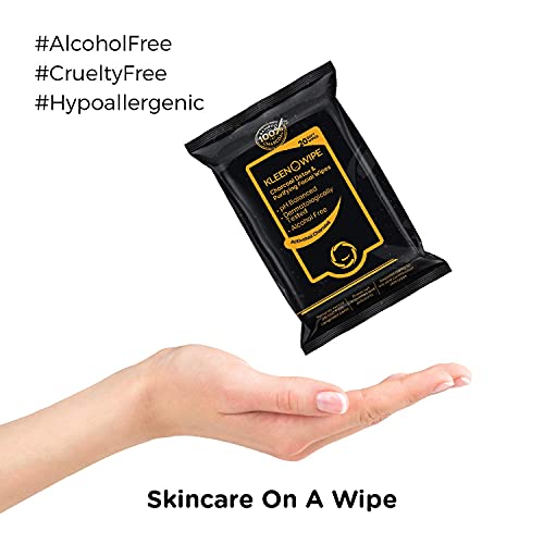 Kleenowipe, Bamboo Charcoal Infused Facial Wipe for Quick Detox and Pore Cleansing, Removes Dirt, Sebum & Oil, Men & Women, Best for Oily & Combination skin, Alcohol-Free, 20... - Image 4