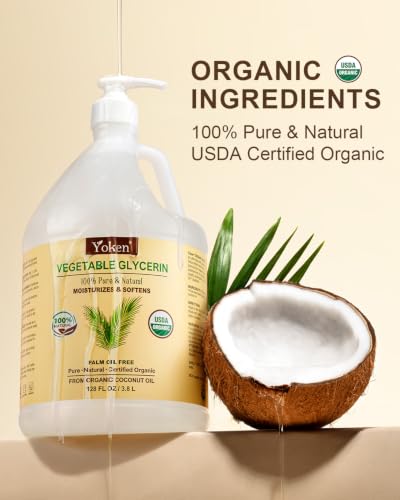 Image of Organic Glycerin Vegetable Glycerine 1 Gallon Liquid Vegetal USDA Certified