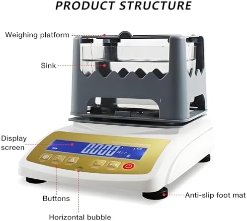 Accurate Digital Precious Metal Analyzer Meter - Test Silver, Gold, Platinum, and Palladium Purity (300g) - Essential Tool for Jewelers and Collectors