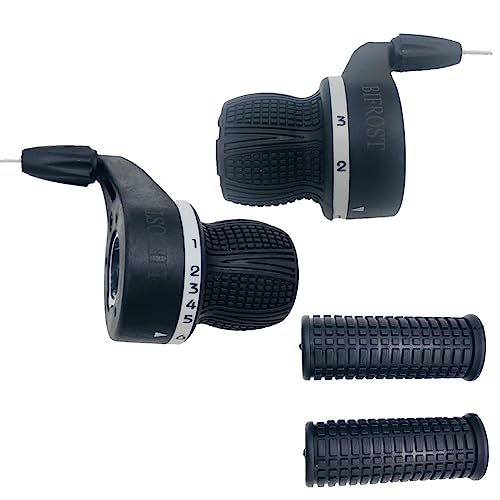 BIFROST MTB Bike Bicycle 3X6 Speed Twist Grip Gear Shifter Rubber Handle DIP 21S Mountain Shift