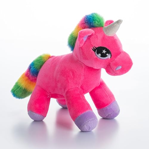 Image of Dimpy Stuff Unicorn Soft Toy - Unicorn 24cm (9 inch) - Huggably Soft Comfort Plush Nursery Decor All Ages