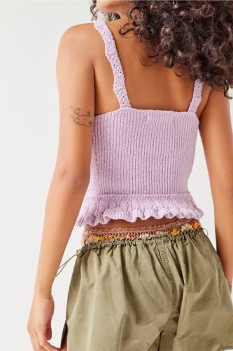 Image of HengShunRui Women Sleeveless Knit Vest Button Down Crochet Sweater Tank Top