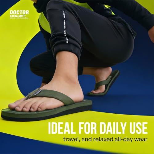 Image of DOCTOR EXTRA SOFT Slipper Care Orthopaedic and Diabetic Super Fitting Comfort Doctor Slipper, DR. Slipper, Flip-Flop, Slides and House Slipper for Men's Men's-FeelGood-D-31