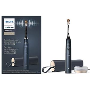 Philips Sonicare 9900 Prestige Rechargeable Electric Power Toothbrush with SenseIQ, Midnight, HX9990/12