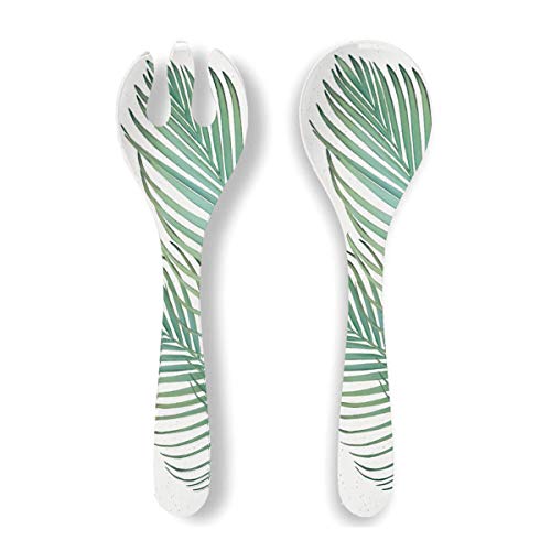 Epicurean Amazon Floral Melamine Salad Servers