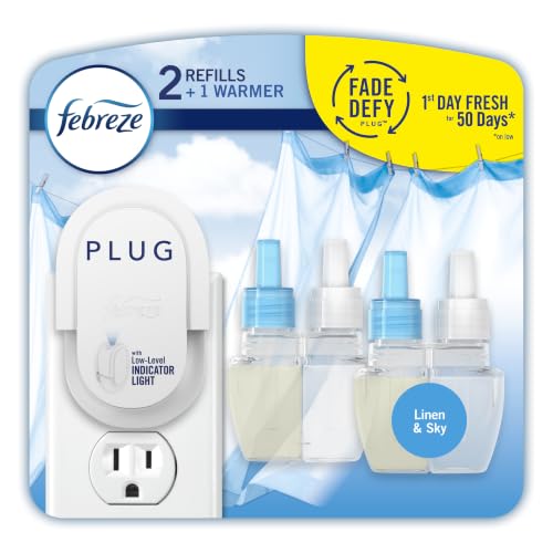 Febreze Plug In Air Freshener, Odor-Fighting Scented Oil Sta...