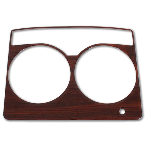 Replacement for Kenworth T800 Curved Glass Year 2021 Wood Speedometer Gauge Trim by Technical Precision