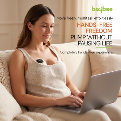 Image of Baybee Elora Pro Breast Pump Electrical Machine for Mothers | Ultra-Quiet BPA-Free Breast Milk Pump with 4 Modes (Massage, Expression, Lactation, Auto) | 12 Suction Levels | Electric Wearable Breast Pump with 180ml Capacity & USB-C Fast Charging | Smart Auto Stop Safety Function (20-Min Auto Shut-Off)