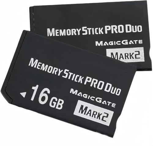 ShanVa 16GB Memory Stick PRO Duo Mark 2 High-Speed MagicGate Card – Compatible with PSP 1000/2000 / 3000, Cyber-Shot DSC Cameras, Alpha DSLR, Handycam & More
