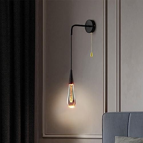 Interruptor de extracción en aplique de cristal LED para no levantarte 8