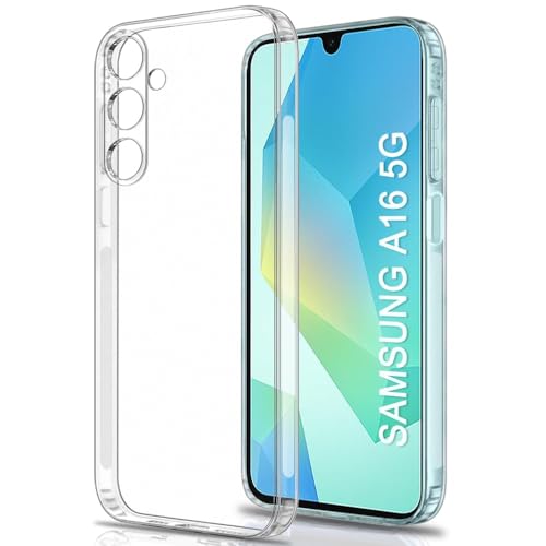 Image of COVERBLACK Soft Rubber Silicon Clear Back Cover Compatible Model for Samsung Galaxy A16 5G - Transparent