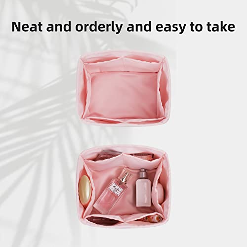Dgaz Purse Organizer Silky Smooth,Silk,Luxury Handbag Tote In Bag Shapers, Women- Fits Picotin18/22Bags (Pink, Pc18) #TOP4