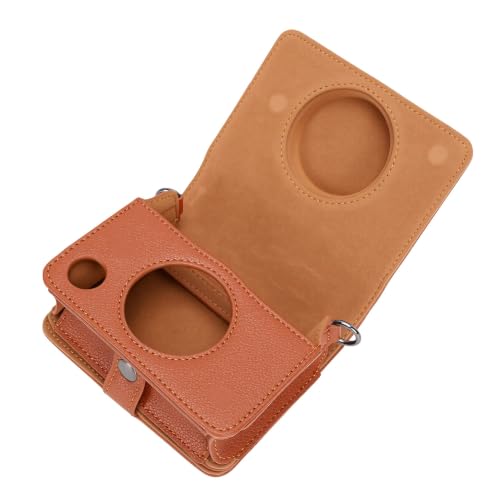 Funda de cuero PU para cámara instantánea Mini que evita golpes con correa