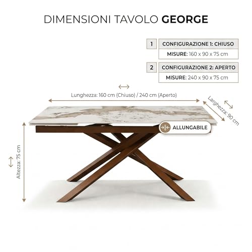 Cribel George Tavolo Allungabile