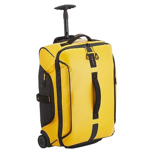Samsonite Paradiver Light Borsa con Ruote Unisex, Giallo (Yellow), S (55cm-48.5L)