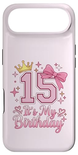 It's My 15�΂̒a���� ���̎q �R�P�b�g���{�� �s���N 15�� �X�}�z�P�[�X iPhone Air �p