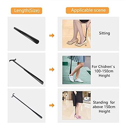 Long Handle Shoe Horn For Seniors, Detachable Long Dressing Stick Portable Shoes Socks Dressing Aids Daily Living Dressing Aid Sock Removal Tool 35 Inch #TOP3