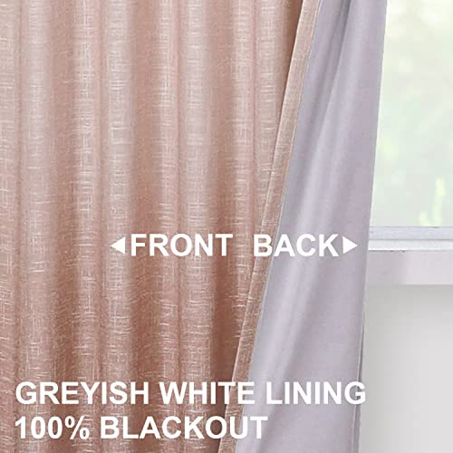 Vision Home Ombre Pink Blackout Curtains 84 Inches For Girls Room Gradient Cream White And Blush Thermal Room Darkening Window Treatment Set Rod Pocket Back Tabs Pink Drapes For Bedroom 50" Wx84 Lx2 #TOP1