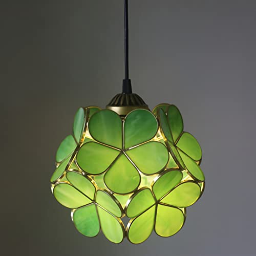Lustre style Tiffany en verre artisanal 20cm haut de gamme vintage