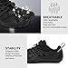 Grand Attack Barefoot Shoes Men Minimalist Lightweight Cross-Trainer Zero Drop Wide Toe Box Wrestling Weightlifting Walking Shoes Trail Running Sneakers All Black Size 10.5