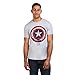 Produktbild Marvel Herren Captain America Comic Shield T Shirt, Grau (Sports Grey), XL EU