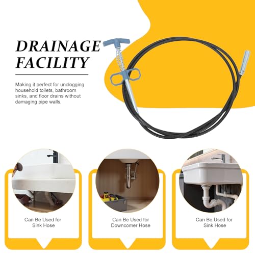 Déboucheur de canalisations BETOOKY : kit de 6pcs flexibles pour évier