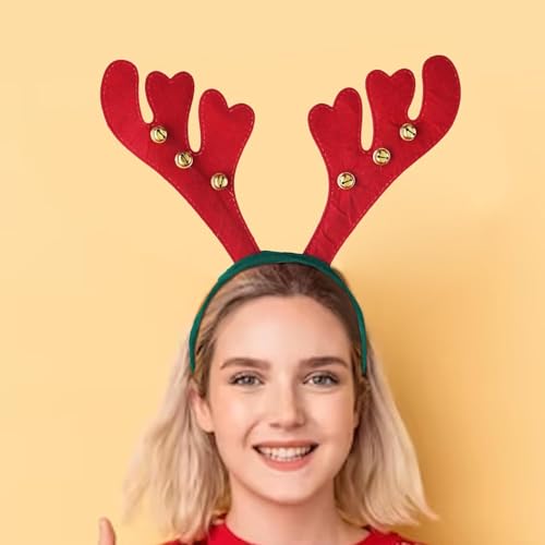 Image of PoPo Toys Rein Deer Headband Design Hair Band | Hairband for Party Birthday| Xmas Gift for Children Girls | Christmas Decorations Items for Home Ornaments Props