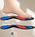 Magnetic Insoles for Enhancing Comfort and Support, Foot Massage Insoles with Acupressure, Pressure Point Insoles That Promote Blood Circulation (Black red, L(Men 9.5-12/Women 10.5-13))