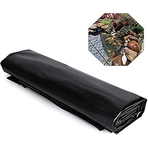 Geyao Vijver Liner 6x8m Outdoor Vijver Liner 0.5mm Dikke Tuin Vijver Liner Visvijver Liner/Zwart/52 Maten (Maat: 3x4m/10x13ft)
