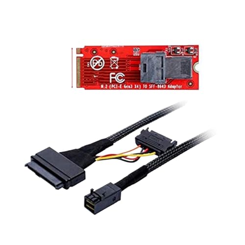 Cable Built-in 12G M1ni S/A/S HD to U.2 0.5M con alimentación SATA miniatura 2