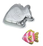 Cute Fish Shape Aluminum Cake Baking Mold Pan - 10 INCH