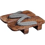 Toivexa 下駄 木製 クロッグ サンダル スリッパ フリップフロップ 伝統的 自宅 ビーチ用 メンズ 260mm