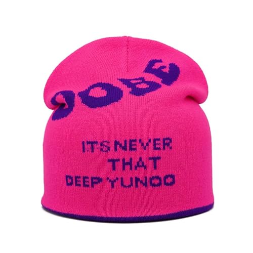 Gorro de baile callejero sin ala para adultos, moda de los años 2000, calavera con letras para adolescentes, niñas, hiphop, invierno, otoño, calentadores de cabeza, gorros de moda, I, Talla única