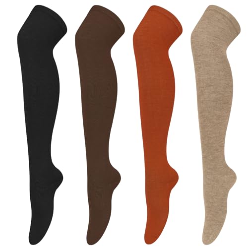 Image of Chalier Womens Thigh High Socks, Thigh Socks Stockings for Women