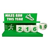 Mile – Laufzähler, Fitness-Meilenaufzeichnungszubehör, Motivationsanzeige für Anfänger, Profis, Läufer, Jogger, Fitnessbegeisterte, Sportler, Trainer, tägliches Joggen